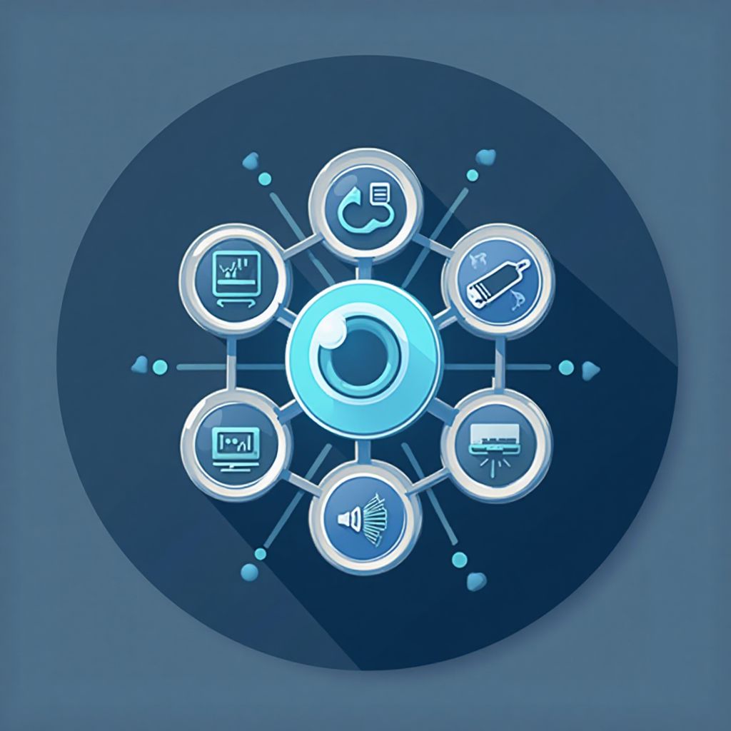 Ícono de tecnología avanzada